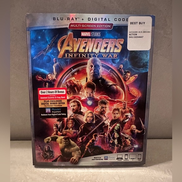 Avengers: Infinity War [Blu-ray + digital] w/slipcover - Picture 1 of 5